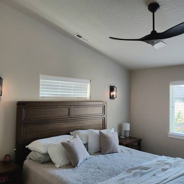 ceiling fan and sconce install 2