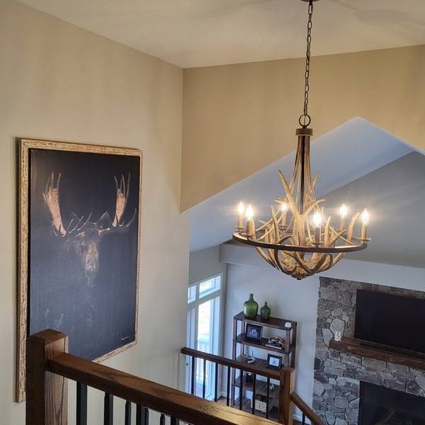 chandilier install 2